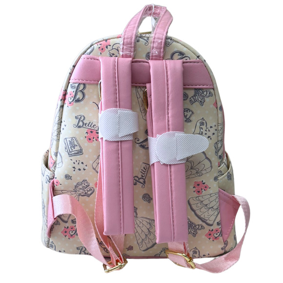AUTHENTIC Loungefly Disney Parks 🇺🇸 Beauty And The Beast Mini Backpack NWT - Picture 3 of 8